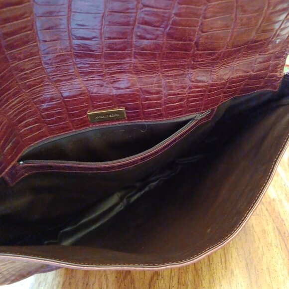 Antonio Scepi Brown Crocodile Leather Saddle Messenger Bsg - Picture 8 of 16